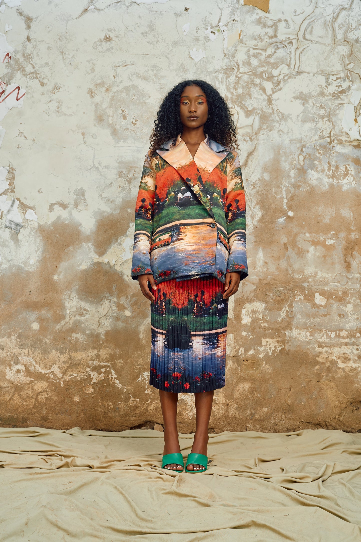 Phola Park Printed Semi-Tailored Jacket