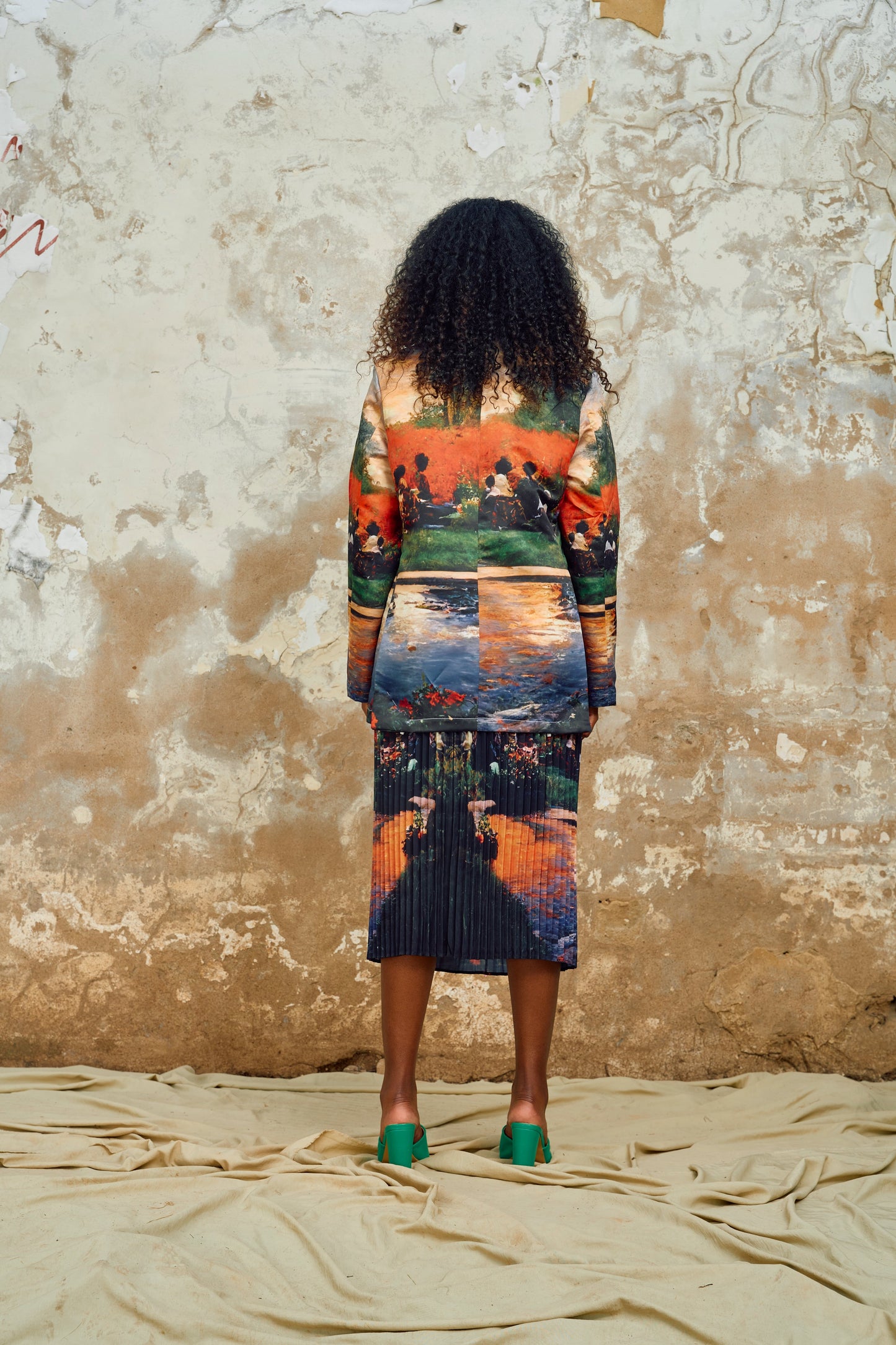 Phola Park Printed Semi-Tailored Jacket