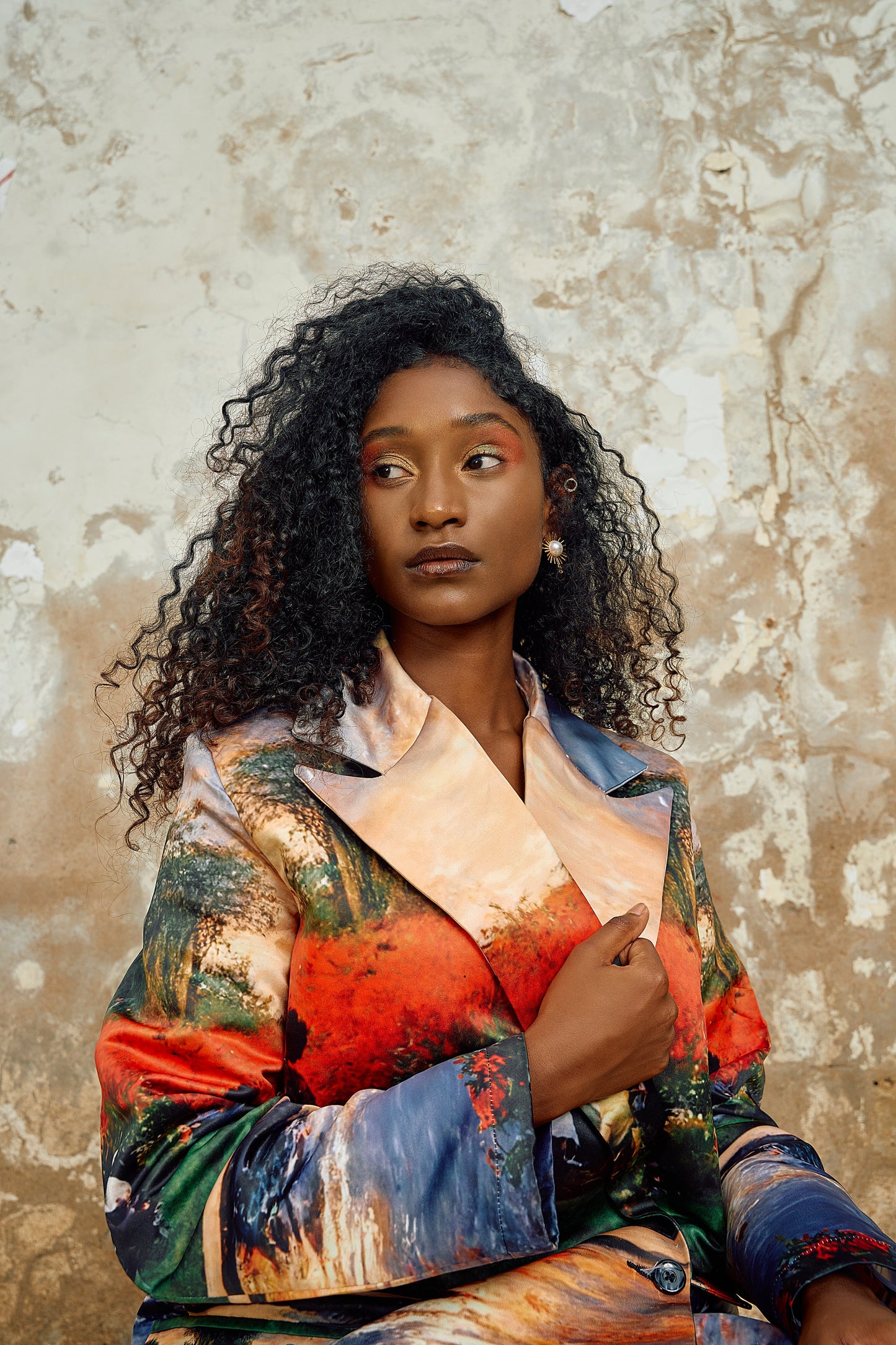 Phola Park Printed Semi-Tailored Jacket