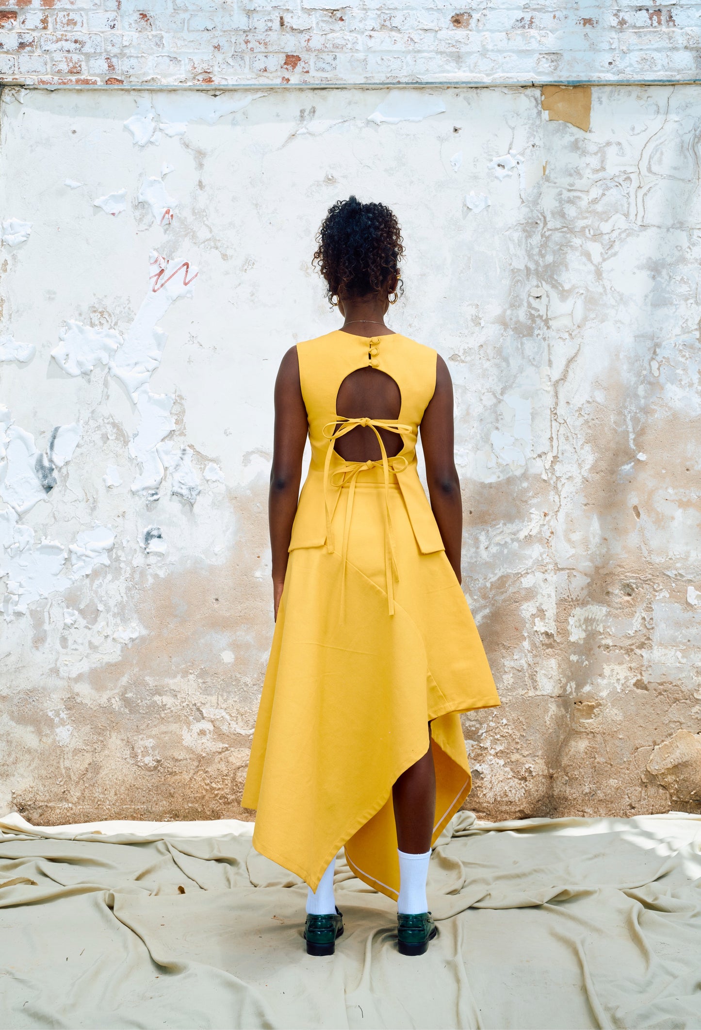 Phola Park Asymmetrical Midi Skirt