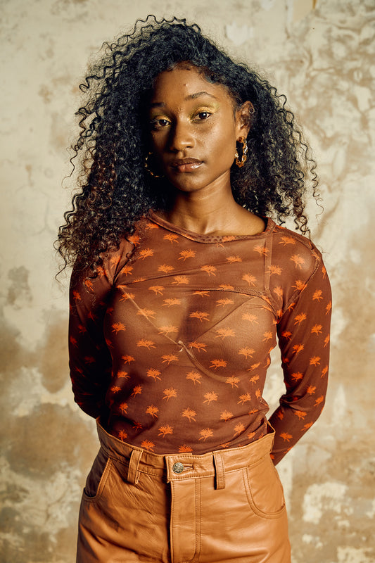 Lion’s Tail Mesh Top