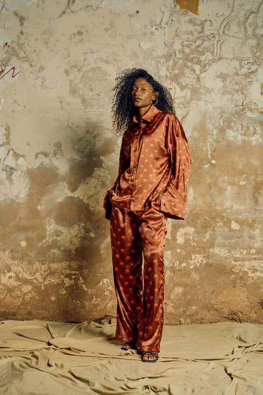 Lion’s Tail Satin Pants