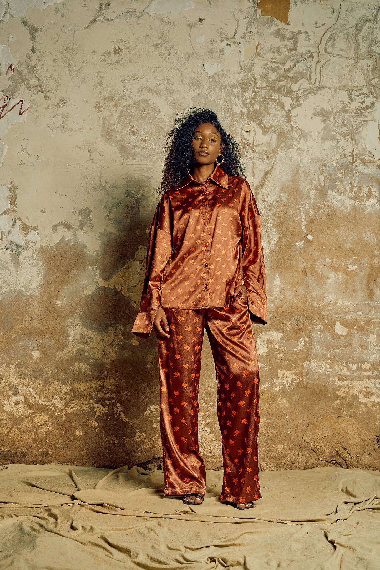Lion’s Tail Satin Shirt