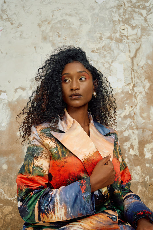 Phola Park Printed Semi-Tailored Jacket