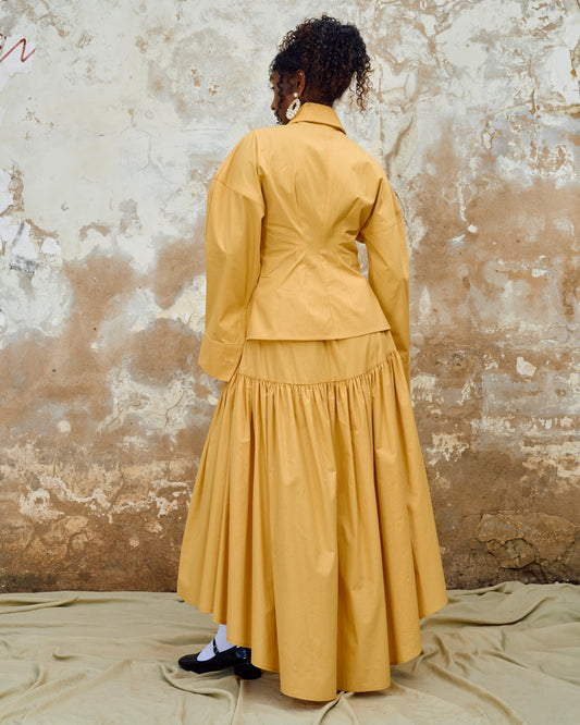 Sunset Gathered Maxi Skirt